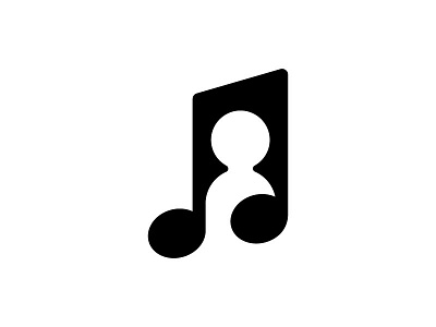 note icon brand branding design icon identity illustration logo logos logotype man music note