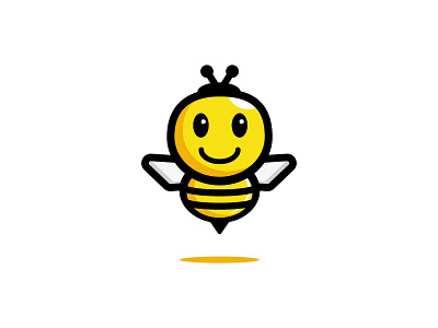 beetv character bee bee logo character icon illustation logo tv vector
