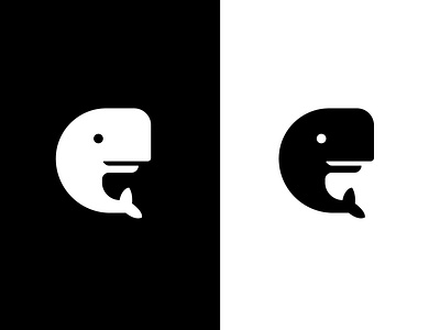 whale monochrom icon icon logo mark minimal monochrom sign symbol whale whales