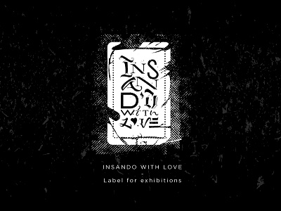 Insando with love calligraphy lettering
