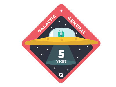 Galactic General alien astronaut badge badges celebrate moon quizlet space stickers