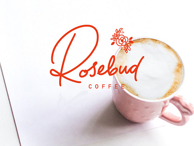 Rosebud Coffee branding design logo typography