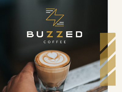 Buzzed Coffee Branding branding design graphic design logo procreate typography