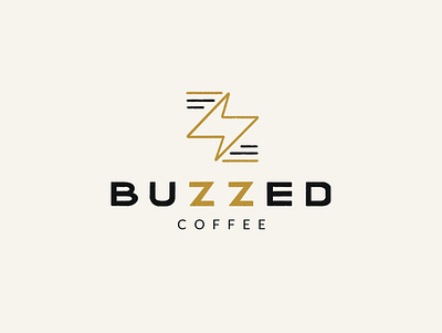 Buzzed Coffee Logo branding design graphic design hand lettering logo procreate typography vector