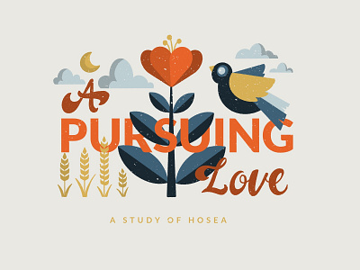 Hosea Sermon Series branding church design design graphic design hand lettering hosea illustration logo procreate sermon series typography