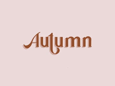 Autumn letters branding design fall graphic design hand lettering illustration logo procreate serif type typography