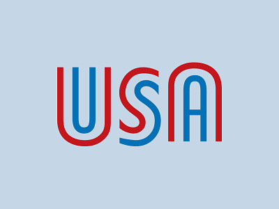 USA logo logotype type typography usa