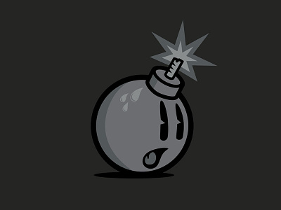 Retro Adam Bomb character character design illustration mascot