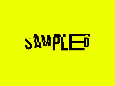 Sampled bebas bebas neue brand branding electronic music logo logotype monogram typography vaporwave
