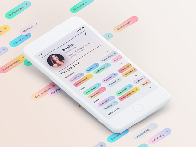 User Profile · Daily UI #006 color palette daily 100 dailyui dailyui006 dailyuichallenge design system gradients illustration interaction interface mobile mobile app profile social media app style sheet tags typography ui user profile words app