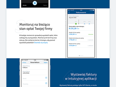 inFakt - landing page accounting app design flat infakt invoicing landing page mobile website