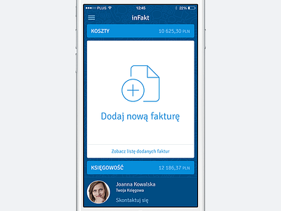 inFakt mobile app accounting app dashboard infakt invoice invoicing mobile