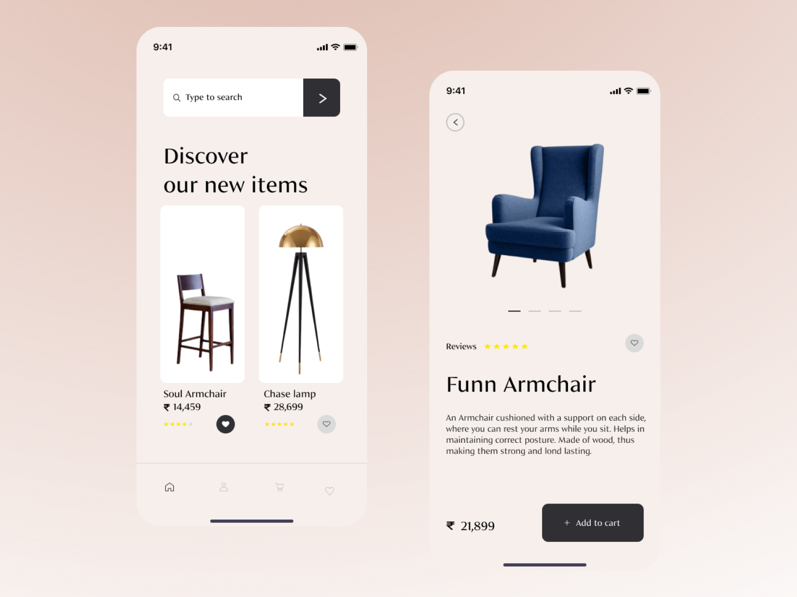 Furniture Mobile App By Pratibha Raj On Dribbble   Frame 163 4x 