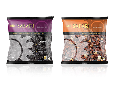 Safari Dried Fruit brand branding design dried dried fruit fruit logo packaging packaging design