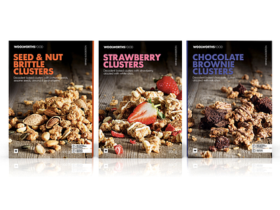 Woolworths Cereal branding cereal decadent design packaging packaging design range