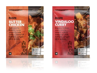 Woolworths International Cuisine branding cuisine design food indian international packaging packaging design