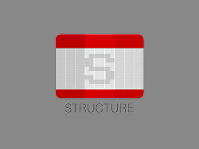 Structure Logo First Version logo material design