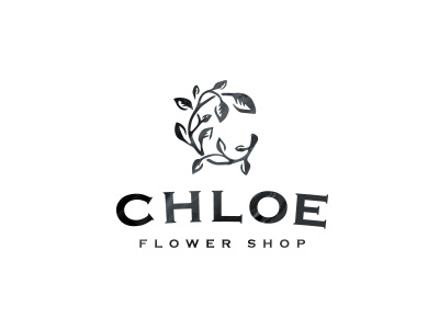 Flower boutique Chloe boutique branding chloe flower logo