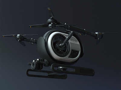 AIR POLICE DRONE 3d 3d design 3d modeling 3d rendering designone drone keyshot product product design rhinoceross