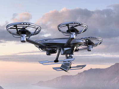SEARCH DRONE FOR SURVIVORS 3d 3d design 3d modeling 3d rendering designone drone drone design keyshot rhinoceross