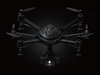 DRONE FOR NIGHT MISSION 3d 3d design 3d modeling 3d rendering drone drone design keyshot product product design rhinoceross