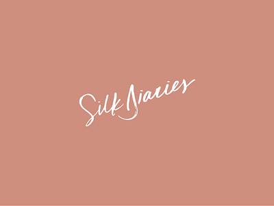 Silk Diaries brand brand and identity fashion brand hand crafted logo natural script typography