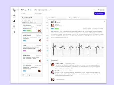 Medical EHR Mockup - Jira Inspired app design product design startup ui ux ux design