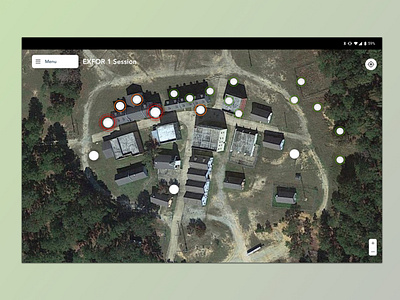 Military Training Application / War Games Mapping app design design product design startup ui ux ux design