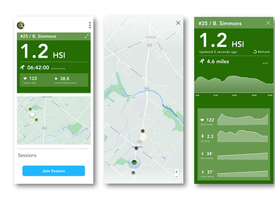 Military Tracking Application (Live) app design product design ui ux