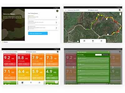 Military Training App - Leaderboard and Admin View product design ui ux ux design