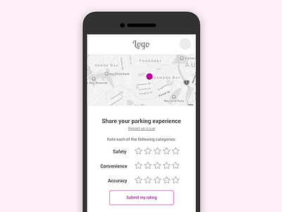 Mockup for Parking App project app design product product design product management startup ucd ui ui design ux ux design web apps web design