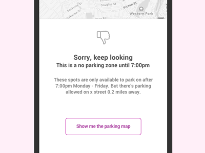 UX Design for parking app