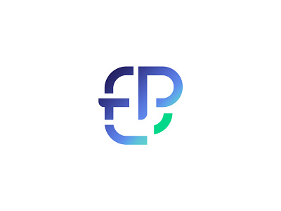 Startup Brand - Facepass brand design flat icon logo monogram