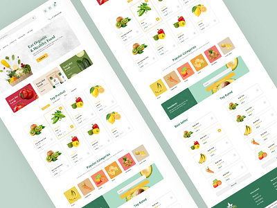 Oranic Food Weblayout