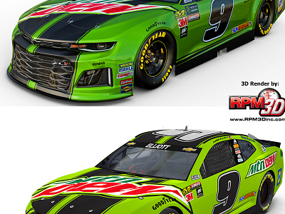 How Does RPM-3D 3D Renders Compare BIG Race Teams? 3d chaseelliott hendrickmotorsports mtndew nascar nascar3d racing rpm3d