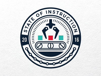 State of Instruction education industrial logo manufacturing training