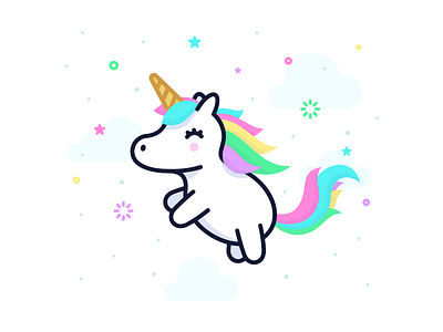 Unicorn happy illustration love unicorn