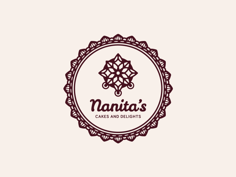 Nanita's bakery pastry cake branding logo
