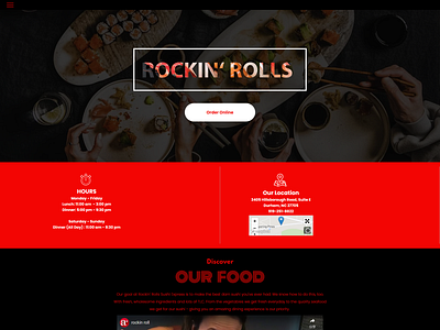 Sushi Web Design design ui web