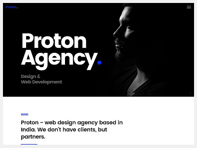 PROTON - Agency Portfolio Template agency business minimal portfolio portfolio template