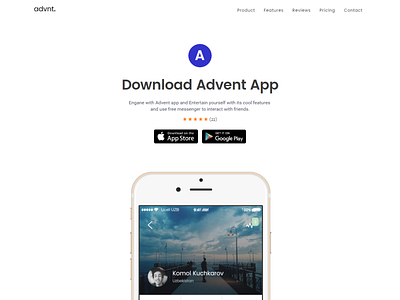 Advent Multipurpose Landing Page Template