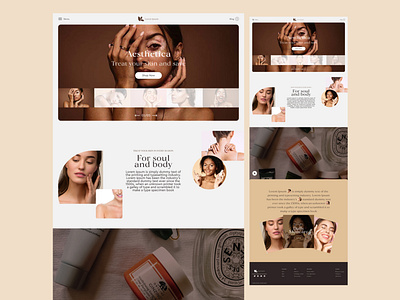 Skincare UI 3d animation beauty branding design flat graphic design illustration logo skin skincare ui uiux vector