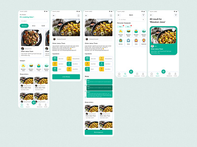 Food recipe 3d art branding design flat food food recipe app graphic design illustration logo recipe ui uiux vector