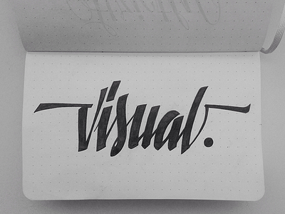 Visual Mark brush brush pen hand written lettering logo logotype script type typography