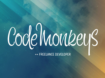 Code Monkeys code monkeys custom freelance lettering logo monkeys type vector