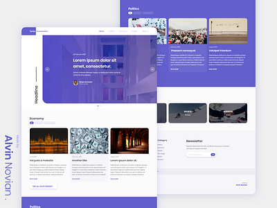 Design Concept for News Portal