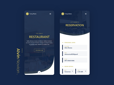 Restaurant Website Mobile Look app appdesign clean design landing page restaurant trend ui ux web website