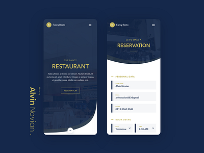 Restaurant Website Mobile Look