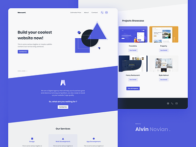 Landing page concept Digital Agency