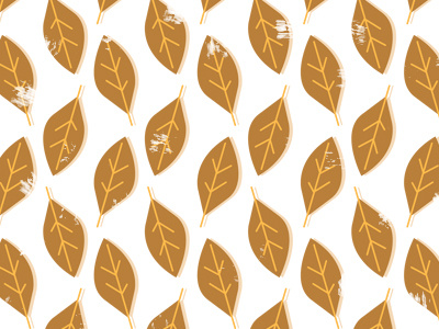 Woodland Pattern autumn design illustration leaf pattern